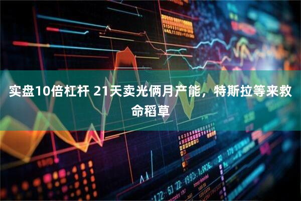 实盘10倍杠杆 21天卖光俩月产能，特斯拉等来救命稻草